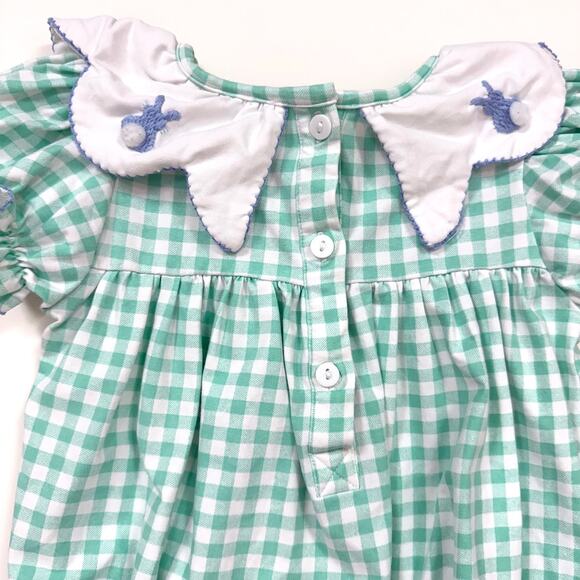 Sugar Dumplin' Gingham Bunny Bubble - Picture 6 of 8